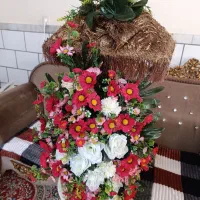 انواع گل و گلدان|گل مصنوعی|کرمان, |دیوار