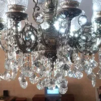 لوستر ۸ شاخه رنگ نقره ای|لوستر و چراغ آویز|همدان, |دیوار