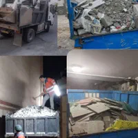 حمل نخاله با نیسان کمپرسی .گود برداری با بابکت .