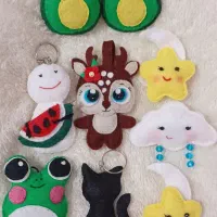 جاکلیدی ،آویز کیف،سرکلیدی های نمدی دست ساز