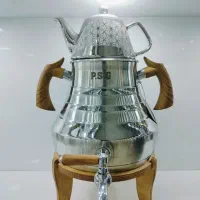 کتری قوری شیر دار استیل کف چدنی