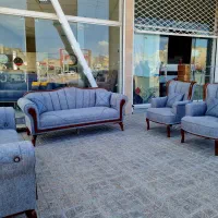 مبل راحتی سزار رنگ بندی طوسی