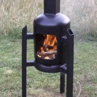 بخاری هیزمی کپسولی مدرن