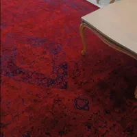 فرش لاکی دستبافت گونه معاوضه با فرش نو زمینه دودی|فرش|اراک, |دیوار