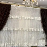 پرده حریرباکتیبه سلطنتی تطریزی سالم فروشی