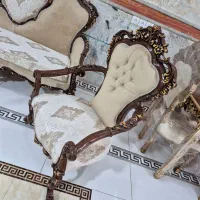 مبل کلاسیک افسون ۹نفره با پارچه/ /مخمل//|مبلمان خانگی و میز عسلی|تبریز, |دیوار