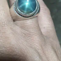 انگشتر یاقوت استار سبز