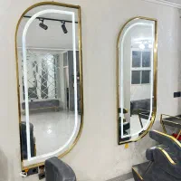 ۲عدد آینه قدی رینگ لایت دار بزرگ در حد نو