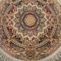 فرش گرد یک در یک دوتا|فرش|گرگان, |دیوار