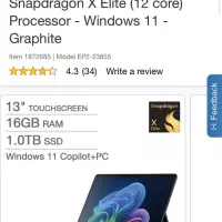 سرفیس پرو ۱۱ آکبند با کیبورد و قلم-۱۶gig- ۱ tera|تبلت|تهران, درب دوم|دیوار