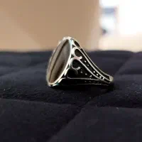 دو عدد انگشتر یکی نقره و دیگری استیل|بدلیجات|اصفهان, باغ فدک|دیوار