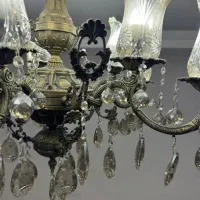 لوستر تمام برنج|لوستر و چراغ آویز|کرج, گوهردشت|دیوار