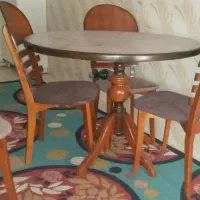 میزناهارخوری ۴نفره|میز و صندلی غذاخوری|قره چای, |دیوار