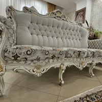 مبلمان ۷ نفره کلایسک و میز ناهار خوری بزرگ ۸ نفره|مبلمان خانگی و میز عسلی|تهران, فدک|دیوار