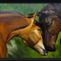 تابلوی رنگ روغن اسب