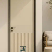 درب چوبی اتاقی داخلی اتاق ورودی طرح ضدسرقتی لابی