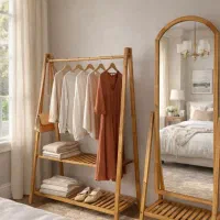 ساخت انواع رگال لباس چوبی قاب آیینه چوبی