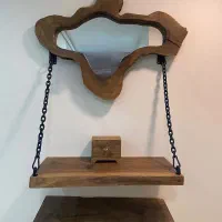 آینه کنسول چوبی