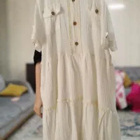 پیراهن ساحلی دخترانه تا ۱۲سال و صندل