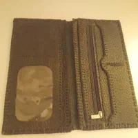 کیف پول دست دوز چرم طبیعی