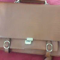 فروش کیف تموم چرم و استر طبیعی جا دار با ضمانت