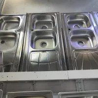 سینک عمق 17سانت/با سیفون کامل و کارتنی/چکی