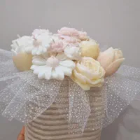باکس گل شمع هدیه فوق العاده زیبا و ماندگار|صنایع دستی و سایر لوازم تزئینی|مشهد, امام خمینی|دیوار