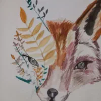 نقاشی رنگ اکرلیک مداد رنگی طراحی  ونقاشی بامجسمه