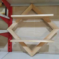 شلف دیواری چوبی مناسب انواع دکوراسیون|کتابخانه، شلف، قفسه‌های دیواری|کرمانشاه, |دیوار