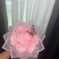 دسته‌گل‌روبانی|گل مصنوعی|دلند, |دیوار
