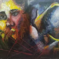 تابلو نقاشی اکریلیک روی بوم ۵۰ در ۷۰