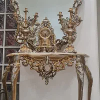 آیینه شمعدان برنجی