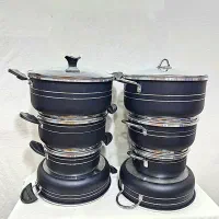 سرویس قابلمه ۷ پارچ مشکی