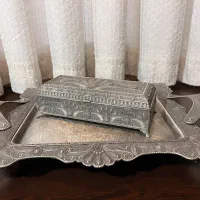 سینی وجاکاردو چنگال پیوتر ست