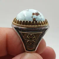 انگشتر فیروزه اصل نیشابور طبیعی کلکسیونی|جواهرات|خاوران, |دیوار