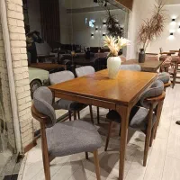میز ناهارخوری۶نفره لوله ای