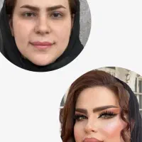 میکاپ و شینیون vipبا بهترین مواد و متریال ۱۵۰۰