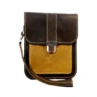 کیف دست ساز چرم طبیعی گاوی  پاسپورت و مدارک 19*16