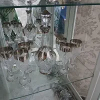 گیلاس خوری دکوری و گلدان کریستال