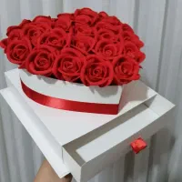 کادویی قلبی دو طبقه کشو دار