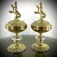 شکلات خوری و قندان برنز