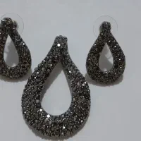 ست پلاک و گوشواره