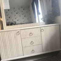 میز کنسول همراه اینه سالم|بوفه، ویترین، کنسول|قزوین, |دیوار