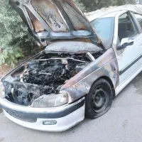 پژو پارس موتور سوخته