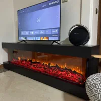 شومینه برقی شومینه دکوری میز تلوزیون شومینه دیواری