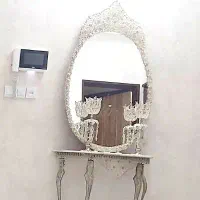 ایینه شمعدان نقره