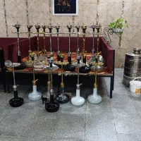 تعدادی قلیون کرنو پایه بلند برنج بشرط اصلی|کلکسیون و سرگرمی|گلستان (تهران), |دیوار