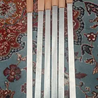 ظرف عطیقه قدیمی استیل سیخ کبابی سه تاریاگیتار