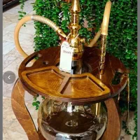 میز قلیون چوبی کافیبار ملزومات قهوه