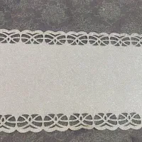 ۴ عدد رومیزی دورو طلایی مخمل